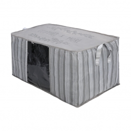 Θήκη Φύλαξης Non Woven Υφασμάτινη Με Παράθυρο 50x40x30εκ. Ιβουάρ Estia 03-23997