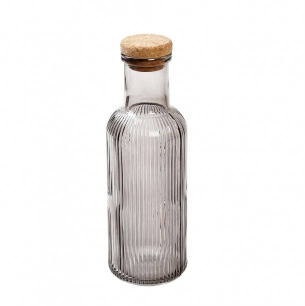 Μπουκάλι Γυάλινο Φιμέ Με Φελλό ESPIEL 1000ml-8,7x27,8εκ. DOP120K12