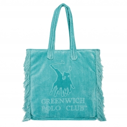 Τσάντα Θαλάσσης Βαμβακερή 42x45εκ. Essential 3733 Τυρκουάζ Greenwich Polo Club