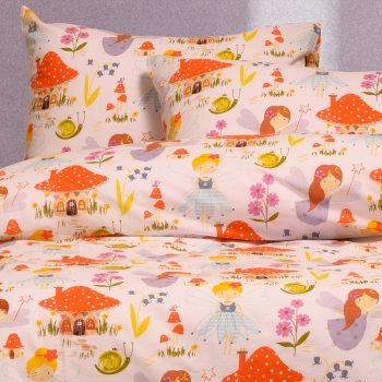 Ζεύγος Μαξιλαροθήκες Βαμβακερές 50x70εκ. Magic Peach Kids Line Melinen 20004386