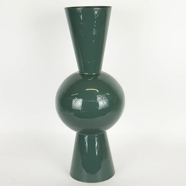 Βάζο Μεταλλικό Σκούρο Πράσινο 25x60εκ. ESTHETI 752-22053