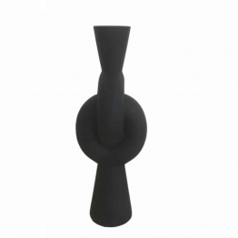 Βάζο Κεραμικό Μαύρο Art Et Lumiere Φ15,5x39,5εκ. 25043