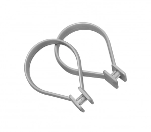 Άγκιστρα Πολυπροπυλενίου Κουρτίνας Μπάνιου Σετ 12τμχ Γκρι Sealskin 251060211