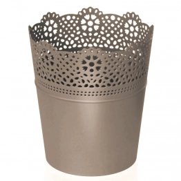 Κασπώ Πλαστικό Μπεζ Lace Φ14x16εκ. iliadis 94359