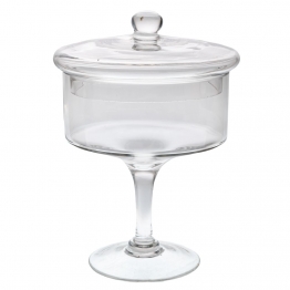 Φοντανιέρα Γυάλινη Διάφανη Φ18x25εκ. iliadis 91970