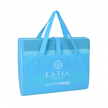 Ψάθα Θαλάσσης Πλαστική Μπλε 180x86εκ. Serene Shores Estia 00-30612