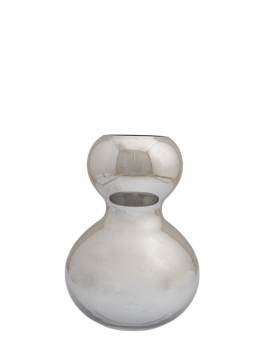 Βάζο Χειροποίητο Φυσητό Γυαλί Ασημί 17x25εκ. Zen Collection 25.43.52162