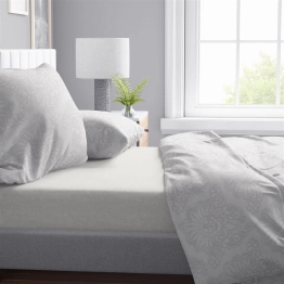 Σετ Σεντόνια 4τμχ Βαμβακερά Υπέρδιπλα 220x240εκ. Άρτεμις 701 Grey DimCol 33112324001