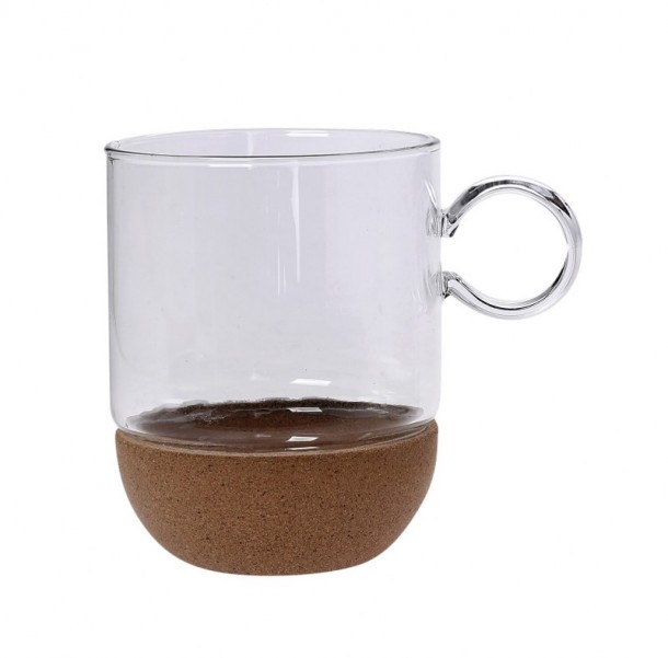 Κούπα Γυάλινη Με Βάση Φελλού 310ml Cork Glass CRYSPO TRIO 10.011.25