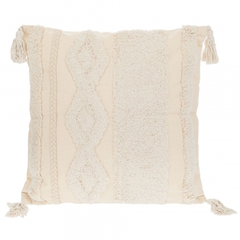 Διακοσμητικό Μαξιλάρι Υφασμάτινο Polycotton Μπεζ 42x42εκ. iliadis 90218