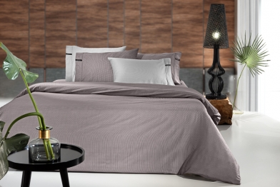 Παπλωματοθήκη Βαμβακοσατέν Υπέρδιπλη 225x245εκ. Minimal Melanze Guy Laroche