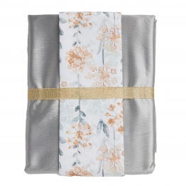 Σετ 2τμχ Τραπεζομάντηλο & Runner Polyester 140x220εκ./45x180εκ. Kitchen 0867 Grey Das Home