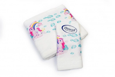 Σετ Πετσέτες 2τμχ Μπεμπέ Βαμβακερές Magic Unicorn 316 White DimCol