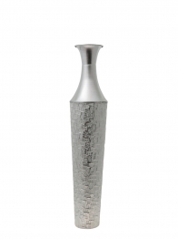 Βάζο Επιδαπέδιο Μεταλλικό Ασημί 14,7x70εκ. Zen Collection 24.6.49663
