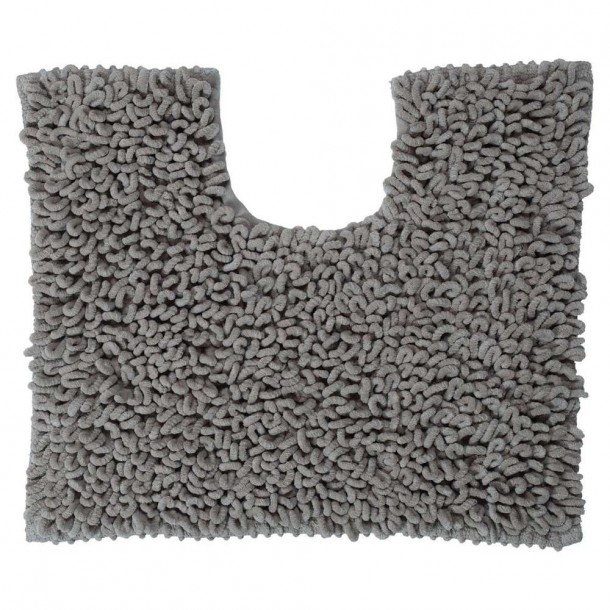 Ταπέτο Λεκάνης Microfiber 45x55εκ. Twist Grey Sealskin 294645012