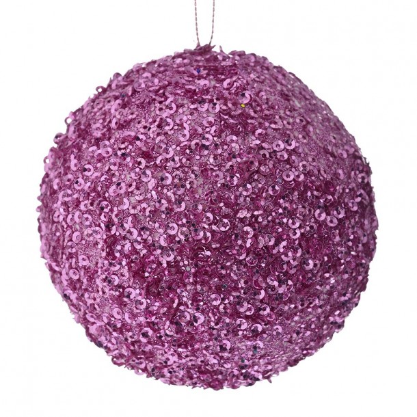 Μπάλα Polyfoam Ροζ Glitter 12εκ. iliadis 83521