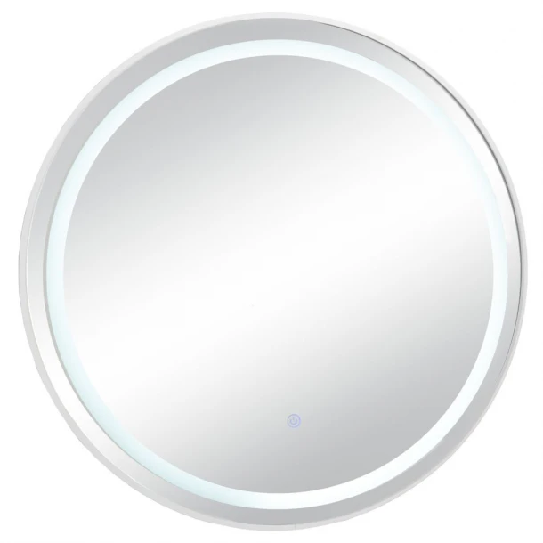 Καθρέπτης Τοίχου Μεταλλικός Με Led Λευκός 70εκ. iliadis 91470