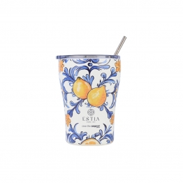 Θερμός-Ποτήρι Ανοξείδωτο Coffee Mug Amalfi Coast Save The Aegean 350ml-9x13εκ. Estia 01-31756