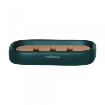 Σαπουνοθήκη Κεραμική 13x9x2,4εκ. Mind Dark Green Sealskin 800060