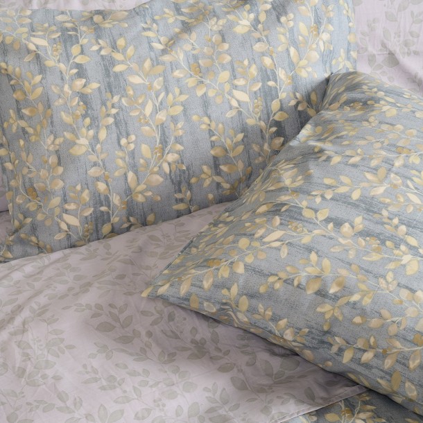Ζεύγος Μαξιλαροθήκες Polycotton 50x70εκ. Botan Blue Casual Line Mini Melinen 20004782