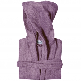 Μπουρνούζι Ενηλίκων Βαμβακερό Medium Casual 5903 Σκούρο Λιλά Das Home