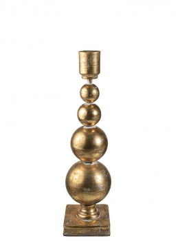 Κηροπήγιο Μεταλλικό Αντικέ Χρυσό 10x10x38,5εκ. Zen Collection 25.55.52285