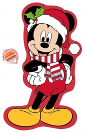 Διακοσμητικό Μαξιλάρι 3D Velboa 35εκ. isney Home Mickey 37 Red DimCol