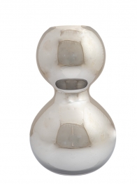 Βάζο Χειροποίητο Φυσητό Γυαλί Ασημί 22x35εκ. Zen Collection 25.43.52163