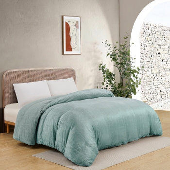 Παπλωματοθήκη Flannel-Sherpa Μονή 165x225εκ. Shelby Sky Melinen 20005068