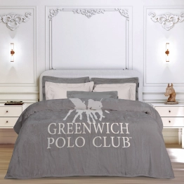 Κουβέρτα Fleece Μονή 160x240εκ. Essential 3489 Γκρι Greenwich Polo Club