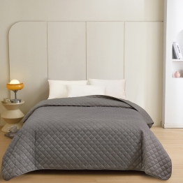 Κουβερλί Microfiber Υπέρδιπλο 220x240εκ. Ultra Sonic Tosca Dark Grey Melinen 20003304