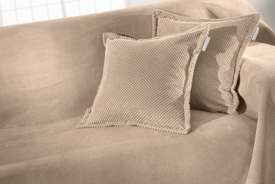 Διακοσμητική Μαξιλαροθήκη Microfiber Rubicon Camel 45x45εκ. Guy Laroche