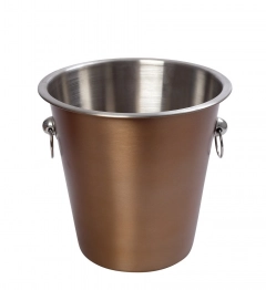 Σαμπανιέρα Ανοξείδωτη Χάλκινη Ματ ESPIEL 22x22x22εκ. RAP118