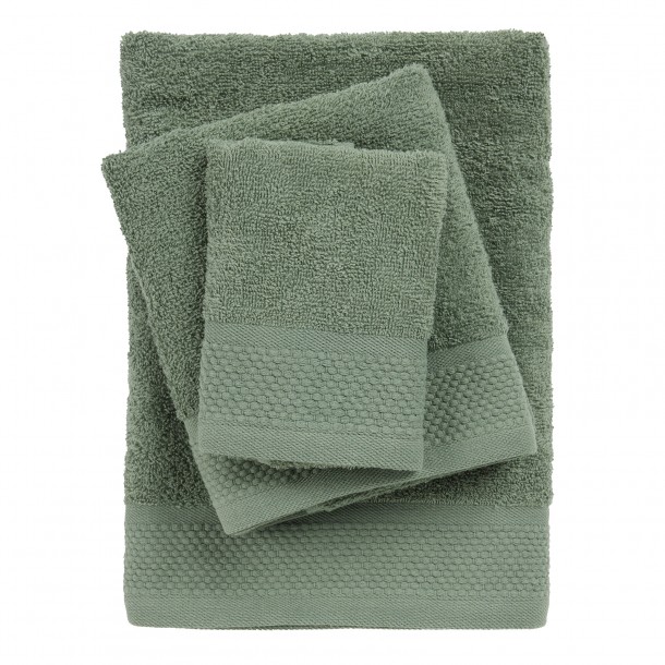 Σετ Πετσέτες 3τμχ Βαμβακερές Best 0836 Green Das Home