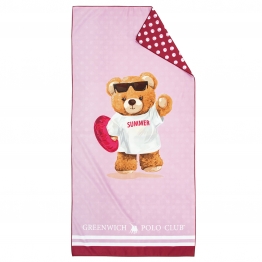 Πετσέτα Θαλάσσης Microfiber 70x140εκ. Junior 4039 Φούξια-Ροζ Greenwich Polo Club