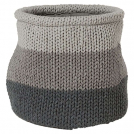 Καλάθι Αποθήκευσης Acrylic 20x20εκ. Knitted Grey Sealskin 361971412
