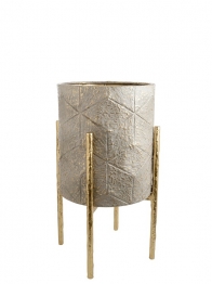 Κασπώ Μεταλλικό Μπεζ-Χρυσό 31x58εκ. Zen Collection 26.1.52220