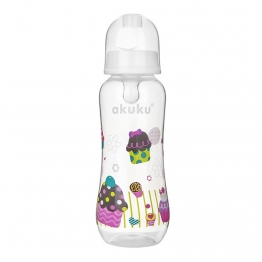 Μπιμπερό Με Θηλή Σιλικόνης 250ml White Cupcake akuku A0005-WHITE