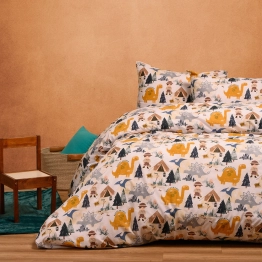 Παπλωματοθήκη Βαμβακερή Μονή 165x245εκ. Explorer Blue Kids Line Melinen 20004381