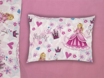 Μαξιλαροθήκη Φάκελος Bebe Polycotton Rotary 35x45εκ. Princess 390 Pink Dimcol