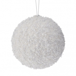 Μπάλα Polyfoam Λευκή Glitter 8εκ. iliadis 83495