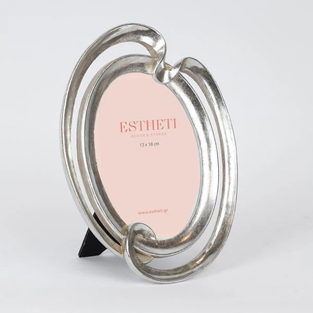 Κορνίζα Polyresin Ασημί 13x18εκ. ESTHETI 756-12154