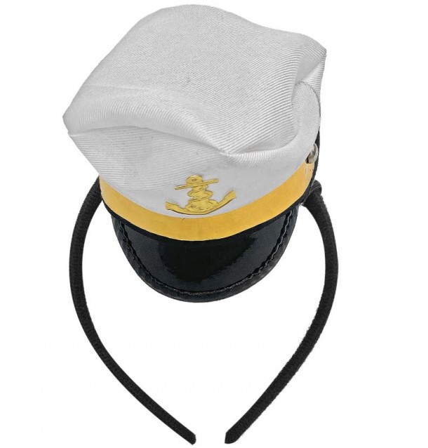 Στέκα Με Μίνι Καπελάκι Καπετάνιου 11x10εκ. Carnavalista 3-2318