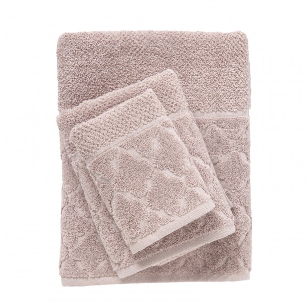 Σετ Πετσέτες 3τμχ Polycotton Best 0790 Γκρι Das Home