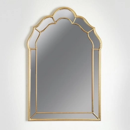 Καθρέπτης Τοίχου Μεταλλικός Χρυσός 60x3x90εκ. ESTHETI 751-11035