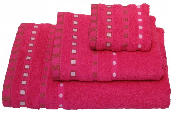 Πετσέτα Βαμβακερή Ζακάρ Χεριών 30x50εκ. Fuchsia Komvos Home 7000011-6