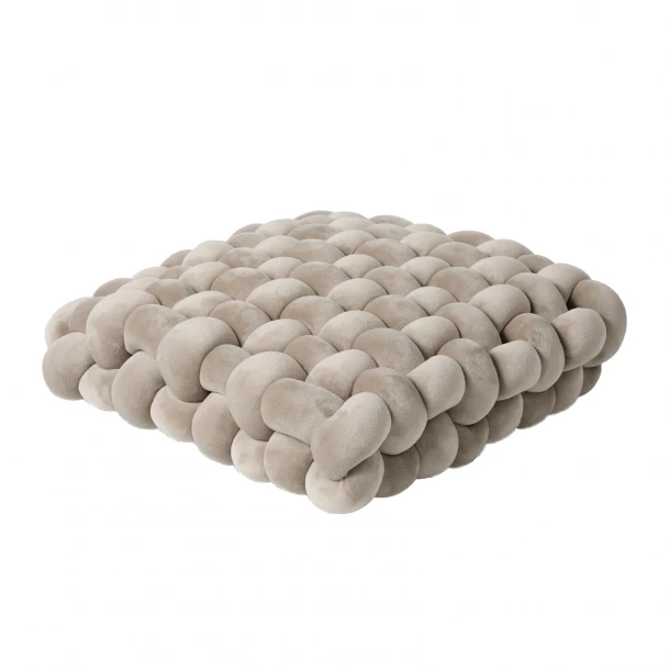 Διακοσμητικό Μαξιλάρι Βελούδινο 40x40x12εκ. Deco 2284 Μπεζ Das Home