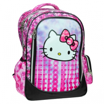 Τσάντα Δημοτικού Ανατομική Hello Kitty Tie Dye 35x20x46εκ. Gim 50-3048