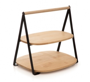 Ορντερβιέρα 2 Όροφη Bamboo-Μεταλλική 25x28εκ. Homla 229354