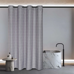 Κουρτίνα Μπάνιου Αδιάβροχη Polyester 200x180εκ. Essential 3120 Γκρι Greenwich Polo Club